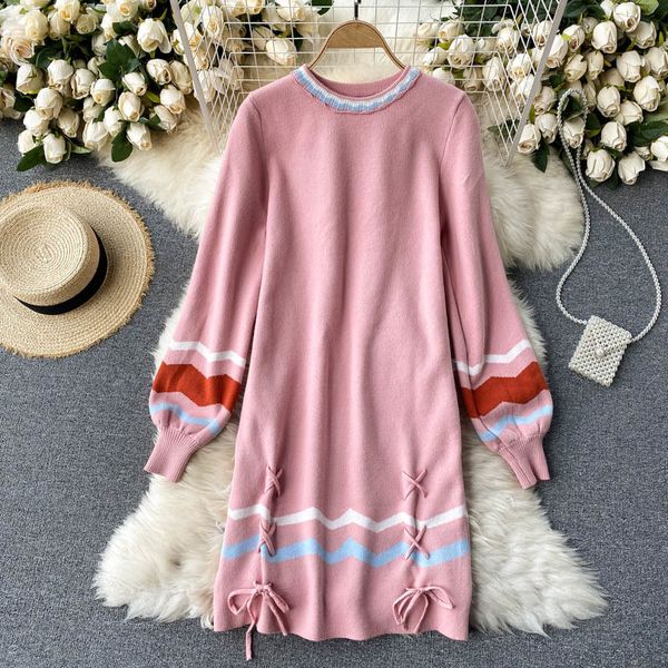 

2021 new singiny girl design sweater style puff jumper autumn nightgown short gown tz0o, Black;gray