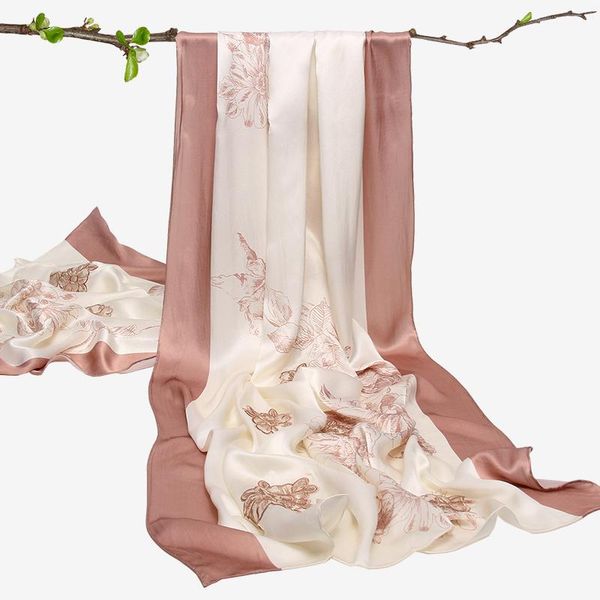 

100% pure silk scarf women hangzhou real silk foulard femme shawl,wraps for ladies hollow embroidery 12 / natural scarves, Blue;gray