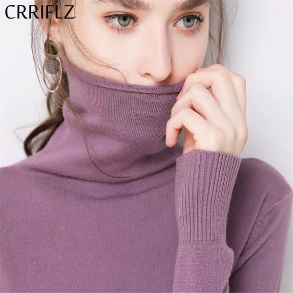 

pure color sweater women fall winter new style high neck pullover sweater women long-sleeved plus size knitted bottoming shirt1, White;black