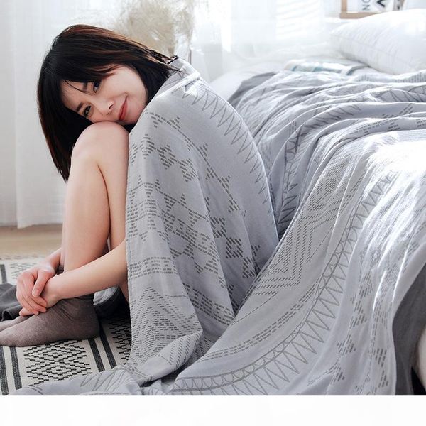 

bamboo марлевые чистого хлопка муслин лето кондиционер одеяло кровать обложки для дивана путешествия дышащего мультфильм мягкого бросьте оде