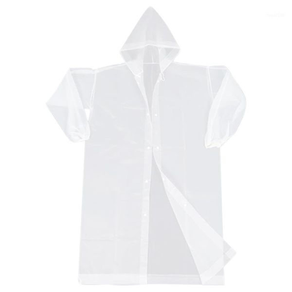 

rain coats, 5 pack emergency reusable eva raincoats rain ponchos with drawsting hood and elastic cuff sleeves1