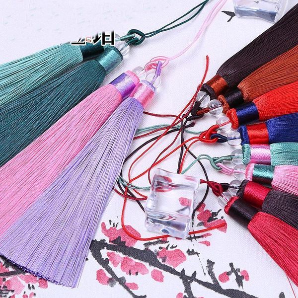 

mibrow new 13cm long double colors for 1set earrings charms tassels for diy jewelry making findings borlas piel h qylugi