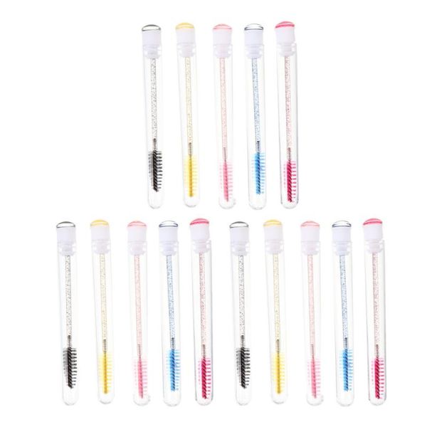 

false eyelashes 15pcs eyebrow brush tube eyelash beauty makeup applicator