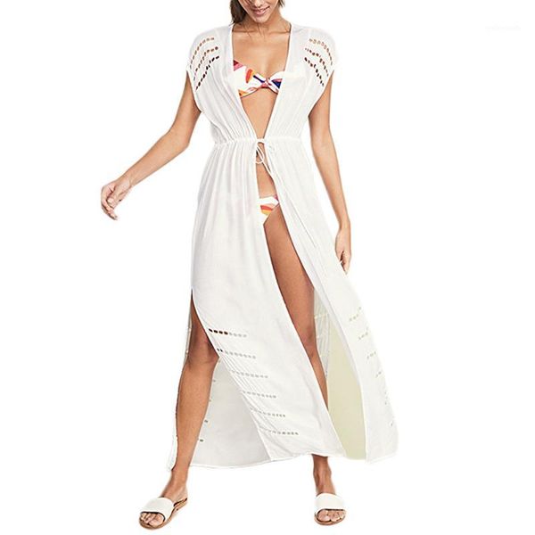 

wholesale 2020 viscose hollow out swim wear summer dress beach cover up1, Blue;gray