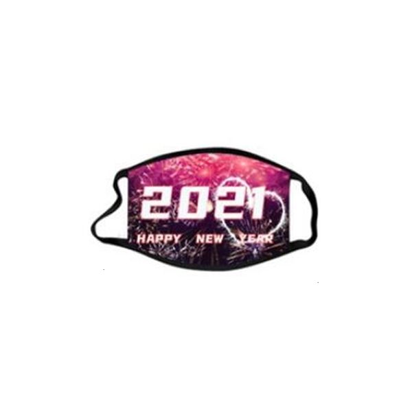 

year face masks 2021happy print new mouth cover chritmas fireworks dustproof breathable protective disposable mask lsk 10 nlzo3