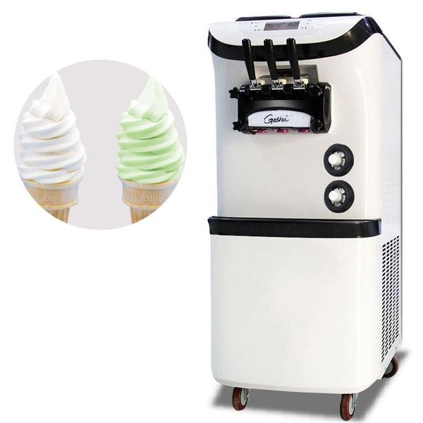 

commercial stainless steel ice cream maker with english operating system vertical soft ice cream machine 220v 110v
