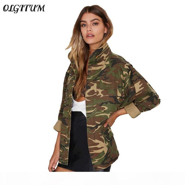 

весна осень новых женщин куртка американская камуфляжная куртка военные усталости длинные раздел стенд шеи куртка с кнопкой молния s18101201, Black;brown