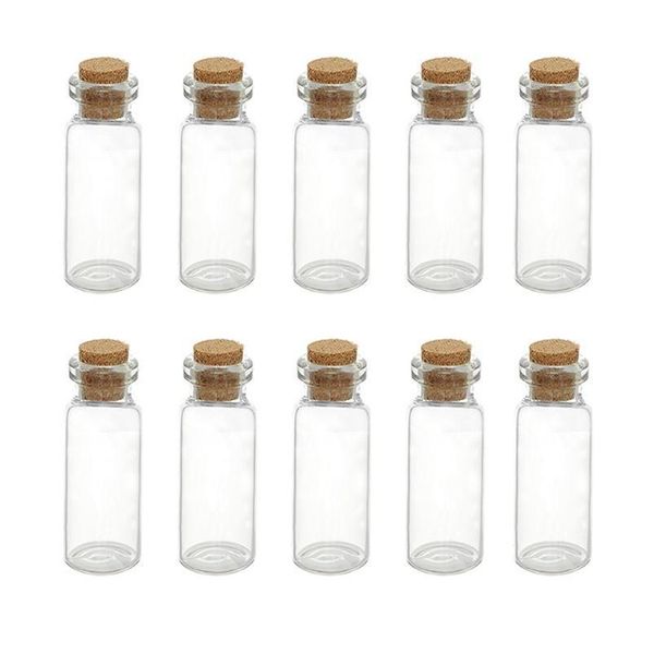 

10pcs mini glass bottles clear drifting bottles christmas small wishing bottles with cork sers for wedding birthd bbydnw