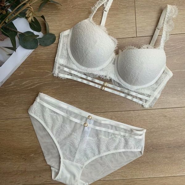 

padded abcd cup lace underwear transparent bra brief set bow decoration lingerie comfortable brassiere and panties set c1211, Black;white