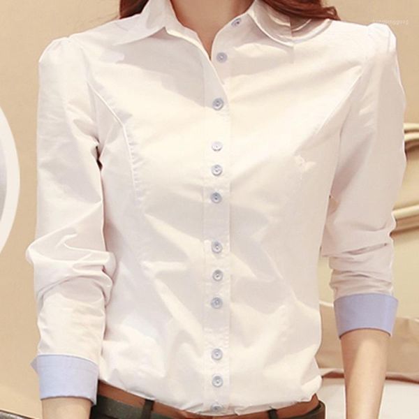 

jfuncy plus size 5xl women and blouses 2020 elegant long sleeve shirts white female slim blusas office lady work wear1