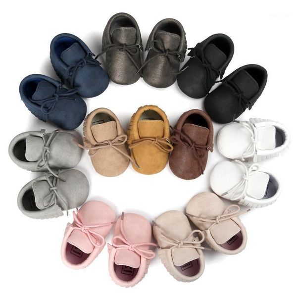 

first walkers born baby pu leather girl boy classic leisure kids crib infant babe star pattern handsome retro shoes1