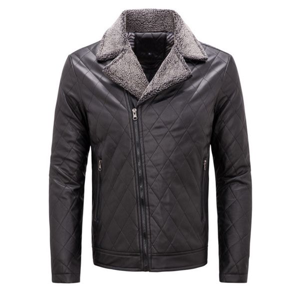 2020 herbst Winter Männer PU leder jacken Top qualität verdicken Business Casual herren leder jacken mäntel jaqueta couro masculina