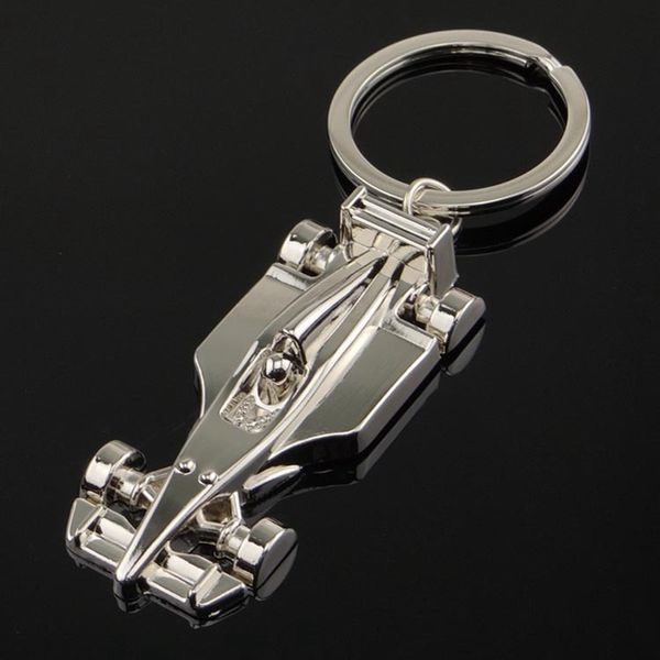 

new ring keychain car-styling creative holder auto key chain metal keyring for car model automobile accessories, Silver
