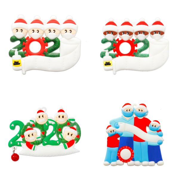 

factoryiiuychristmas factoryinitgift 2020 ornaments family quarantine survivor customized of 2-7 hang decoration snowman pendant wi