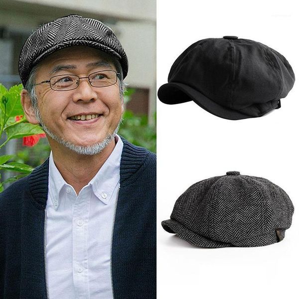 

Fashion Men's Cabbie Newsboy Cap Men Ivy Hat Golf Driving Beret Summer Sun Flat Men Winter Hat1, Blue;gray