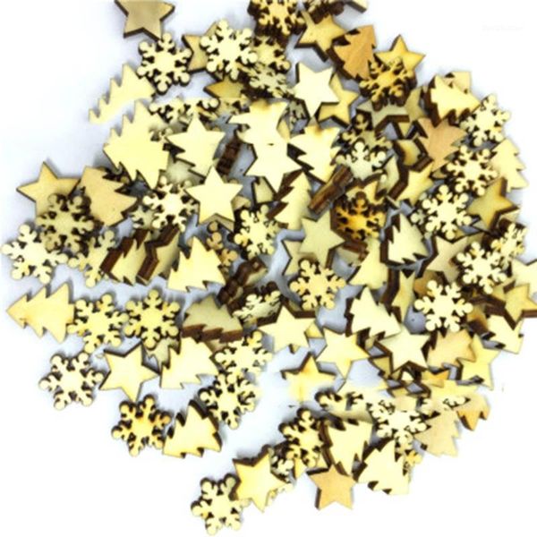 

christmas decorations 100pcs /bag decor xmas wood chip tree ornaments hanging pendant decoration gifts home decor1