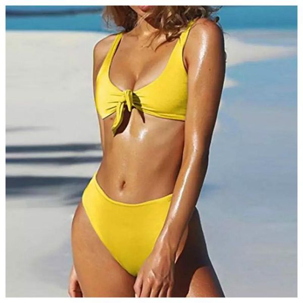 

high grade fabric women's bikini suspender in solid color buckle split swimsuit swimming suit swimming jacket and bathing trunks h wmtn