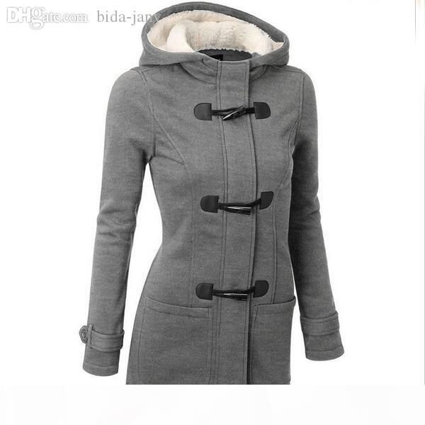 

wholesale-winter jacket women hooded winter coat fashion autumn women parka horn button coats abrigos y chaquetas mujer invierno ny002lmxo, Black