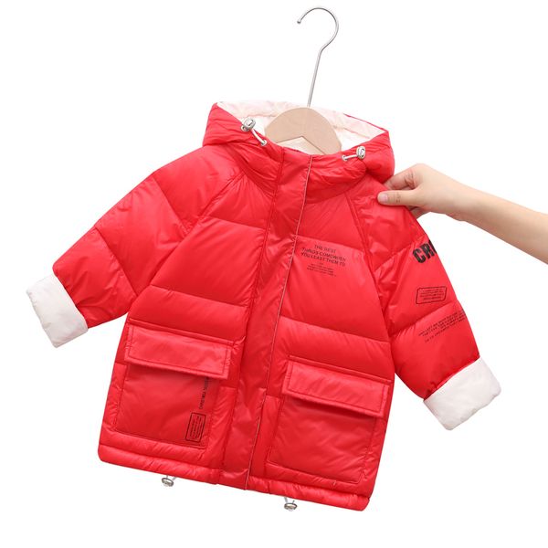 

new girls children's down thickened jacket boys white and duck down coat 2021, Blue;gray