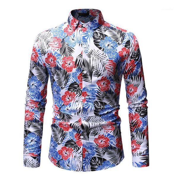 

new pattern fashion leisure time big code man youth cultivate oneself printing lapel male shirt1, White;black