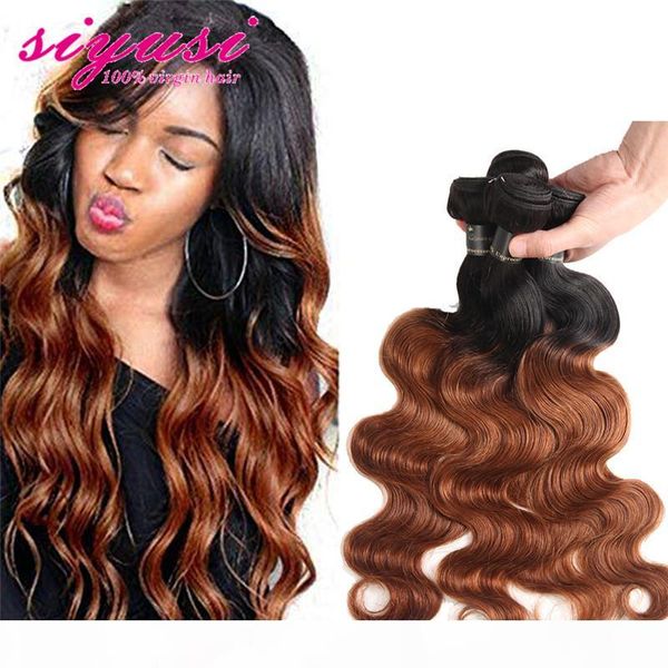 

t1b 30 ombre malaysian hair weave bundles body wave twotone black blonde peruvian human hair bundles brazilian virgin hair 1b 99j