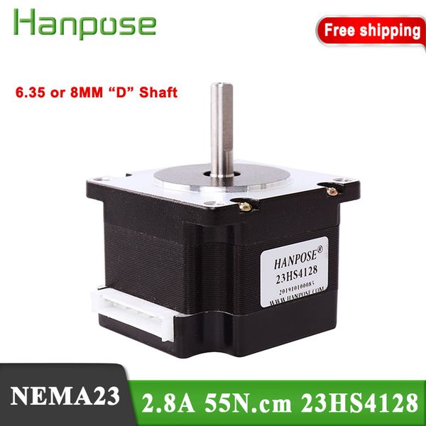 

57 series motor hybrid 23hs4128 nema23 stepper motor 41mm 55n.cm 2.8a for 3d printer monitor equipment