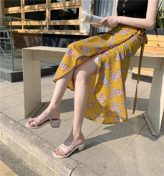 

one-piece 2020 summer new idyllic fresh skirt sunscreen wrap skirt vacation beach jfmhrx woman skirts1, Black