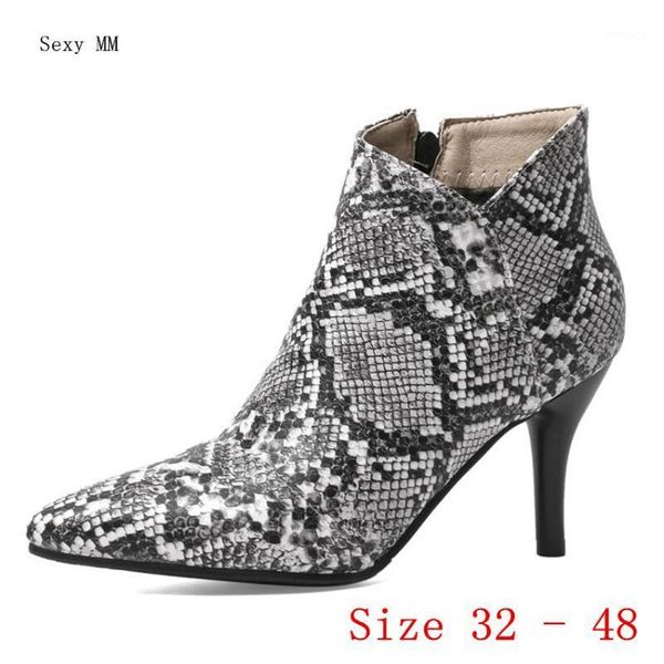 

spring autumn high heels women ankle boots woman short boots high heel shoes small plus size 32 - 40 41 42 43 44 45 46 47 481, Black