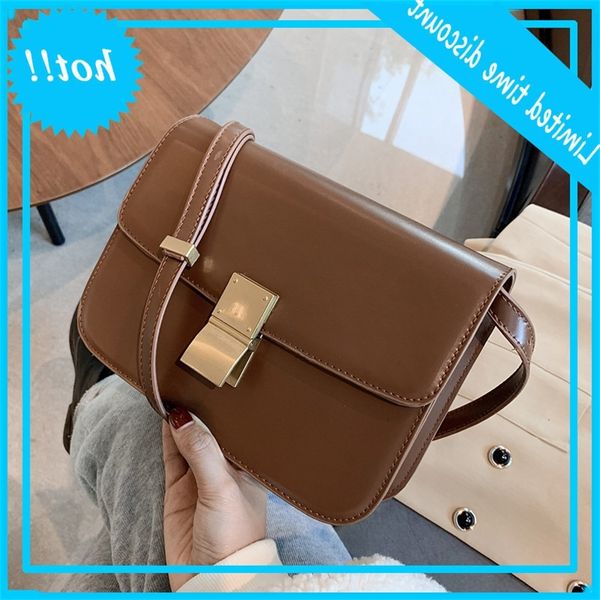 

popular women's 2020 new tofu fashion simple one shoulder messenger net red texture small square bag
