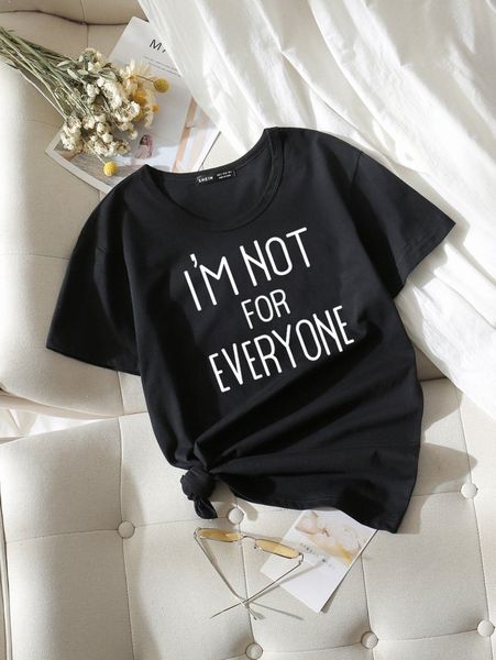 

plus slogan graphic tee s0rq#, Black