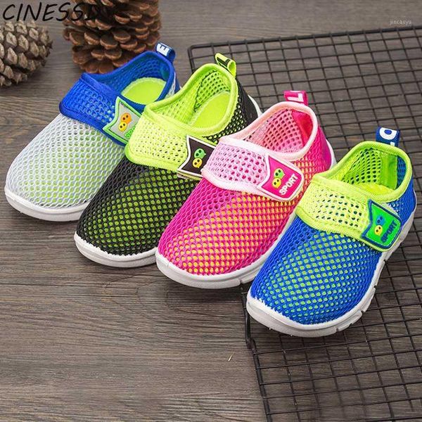 

2020 summer kids shoes boys girl breathable mesh shoes for children sport knit socks sneakers toddler kid outdoors casual1, Black