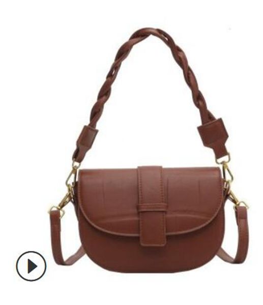 

ddq2 fashion brand bag designer brand leather bucket bag women's shoulder bag retro printing messenger wallet s021