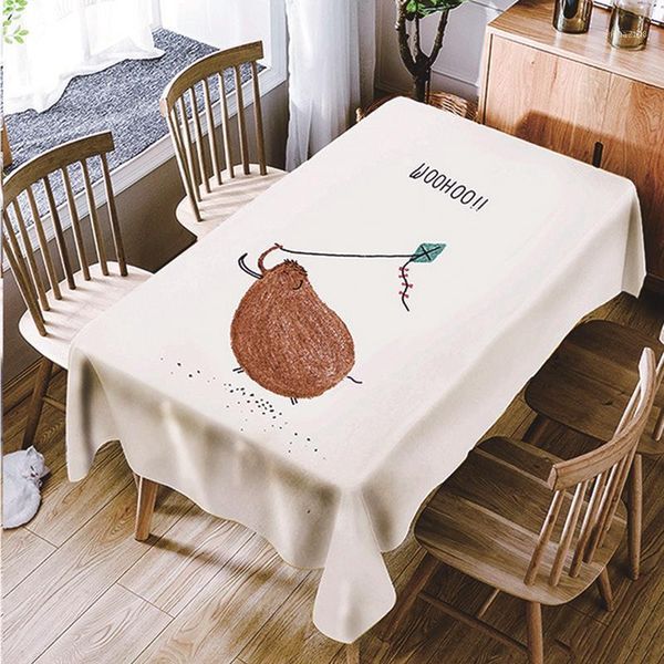 

waterproof table cloth cover polyester tablecloths cartoon animals print pgraphy background cloth1