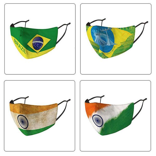 

13 colors dustproof print face universal for men and women american flag mask reusable respirator
