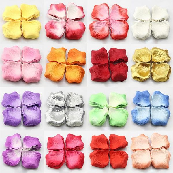 

144pcs lifelike artificial silk red rose petals decorations for wedding party