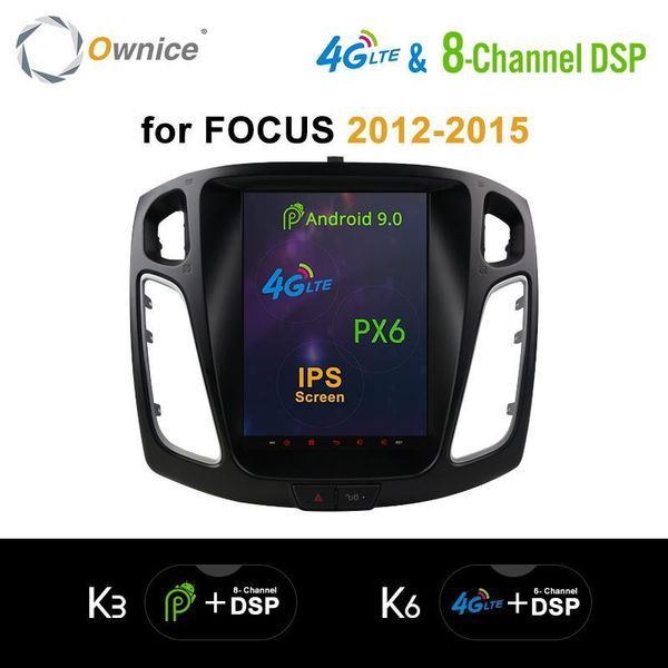 

dsp 9.7" px6 android 9.0 4g lte spdif car dvd for focus 2012 2013 2014 2015 car radio 8core dsp radio multimedia player1