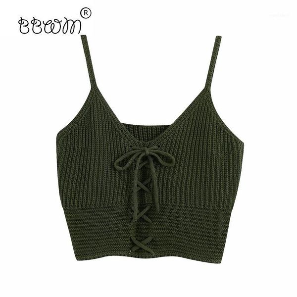 

2020 women fashion bow tie camis vintage v-neck backless strap female chic camisole1, White