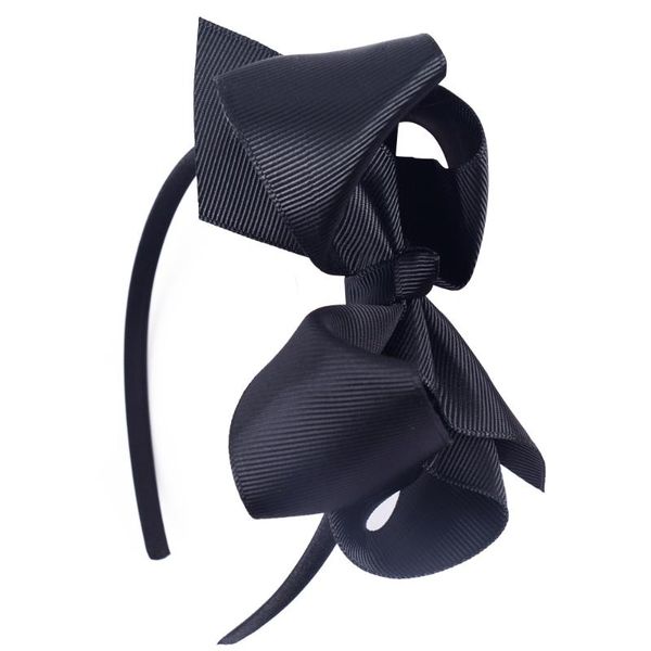

cute elegant ribbon hair band with bows hair accessories for baby girls headwear headband hoop handmade ing, Slivery;white