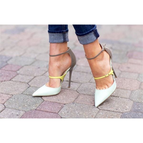 

buckle neon ankle patent shreds ladies high spring heels white leather bombs elegant party shoes immp, Black