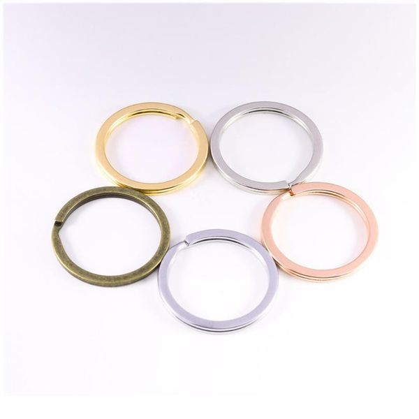 

10pcs/lot 25mm 28mm 30mm keyring split ring key ring for key chain keychain diy jewelry making sleutelhanger key rings w jllutw