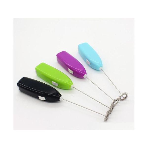 

milk drink coffee whisk mixer electric egg beater frother foamer mini handle stirrer practical ki jllsob bdegarden