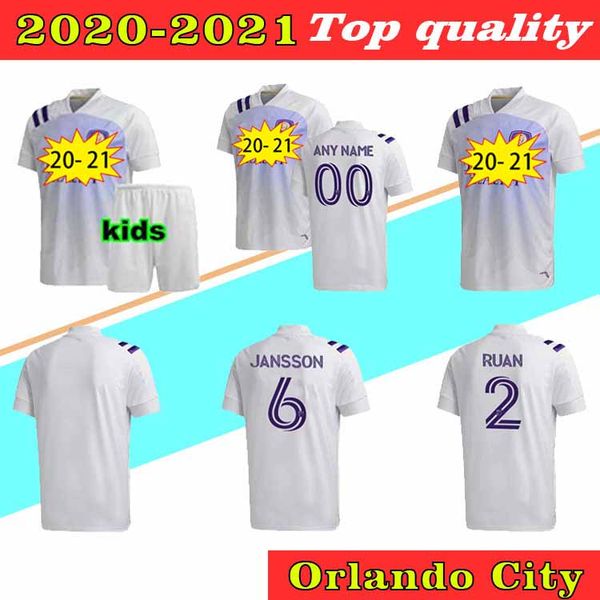 

mls 2020 orlando city soccer jersey pereyra nani football shirt jr.urso dwyer orlando city sc kids kit enfants more 35pcs dhl shipping, Black;yellow