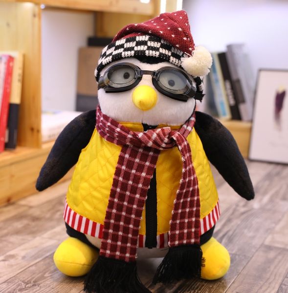 

friends drama huggsy plush toy penguin stuffed toys joey's friend clothes can undress lovely animals doll for children gifts