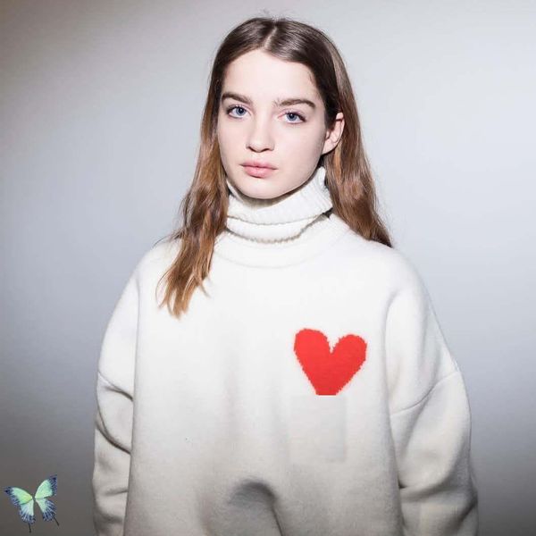 

mattiussi -xxl pullover ami fashion alexandre sweaters men women love heart casual paris sweaters computer knitted o-neck, White;black