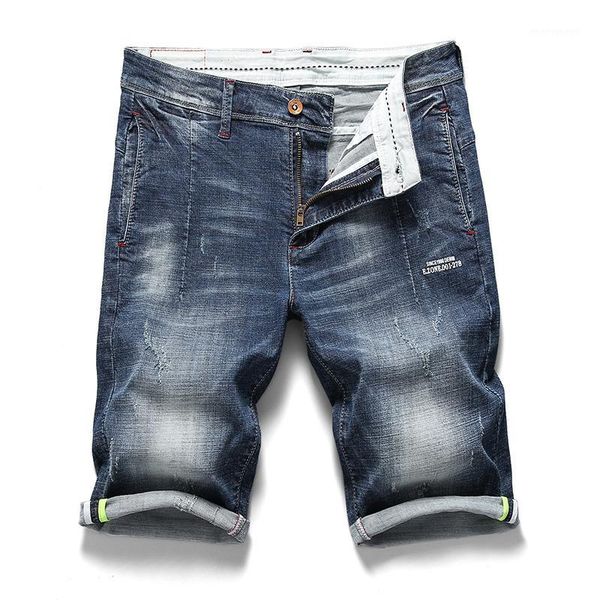 

summer men's shorts stretch casual lightweight blue ripped denim jeans short bermuda size 33 34 35 36 38 40 shorts1, White;black