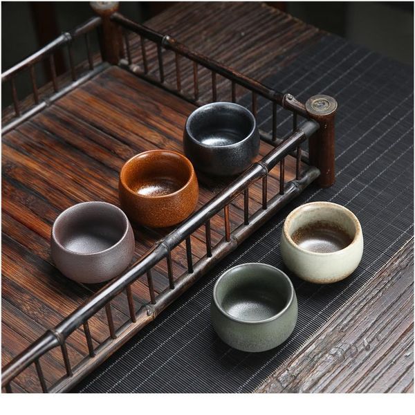 

5 шт. керамическая винная программа walkware chinese kungfu набор чашек kungfu sake cups 50 мл-100 мл мастер кубок маленькие чайные чаши дек