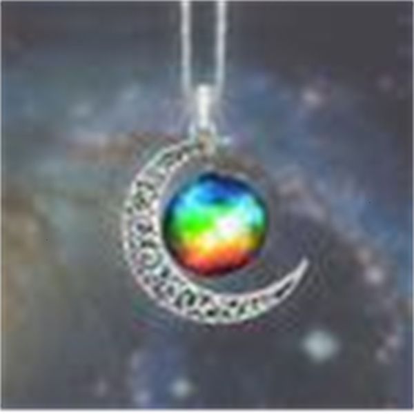 

starry universe outer space gemstone vintage moon new pendant necklaces mix models 3261k36s