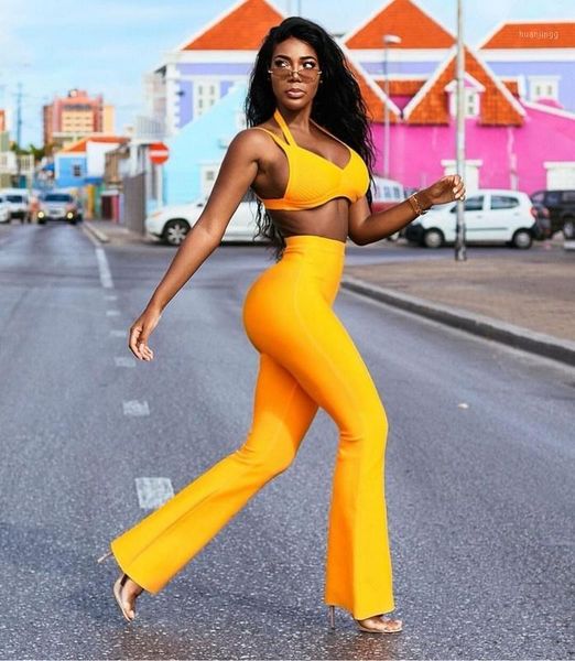 

orange red two pieces set rayon bandage sets evening party outfit vestidos1, Gray