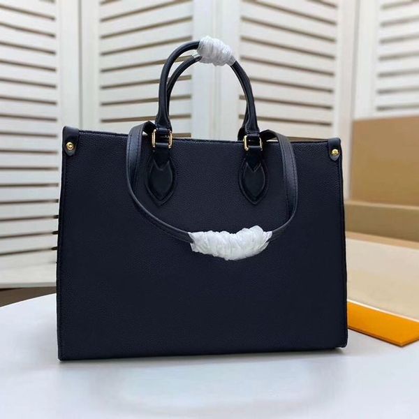 

designer tote lady luxury shopping bag for women leather shoulder bags embossed woman business handbags purse messenge fashion book totes la