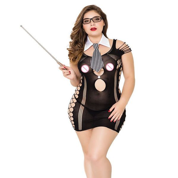 

lingerie dress womens new nightdress skirt nightdress vitabilla cosplay teacher clothes, Red;black